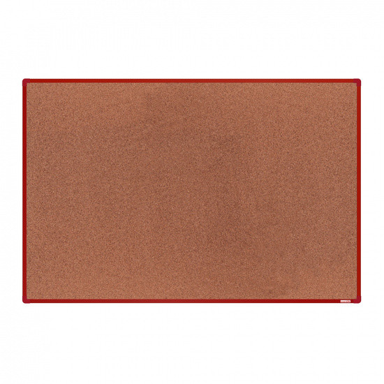 boardOK Tablica korkowa boardOK, 180x120 cm, czerwona aluminiowa rama VOK180120-3300