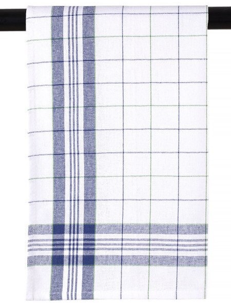 Euromat Bawełniane Ścierki Kuchenne Diana Biało-Niebieskie 45x65 cm 12140@6941/BLUE
