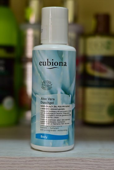 Eubiona Nawilżający żel pod prysznic z aloe vera i granatem 200 ml