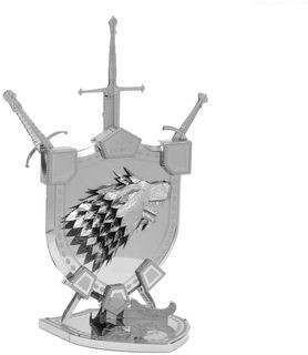 Fascinations Metalowy model do składania Gra o Tron Herb Starków House Stark Sigil icx125