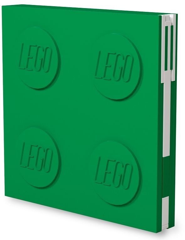 LEGO LEGO notatnik z długopisem żelowym w postaci klipsa zielony # z wartością produktów powyżej 89zł!