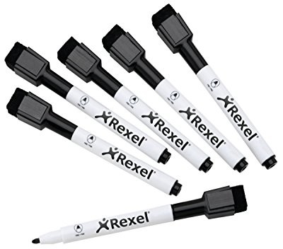 Rexel Nobo  2104184 minimarkery suchościeralne, czarne 2104184