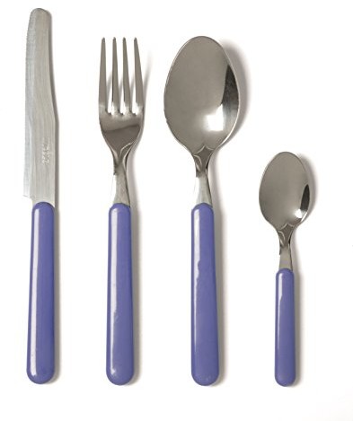 Colorlife Sztućce Color Life 24-cz. Zestaw Fashion niebieski 48515