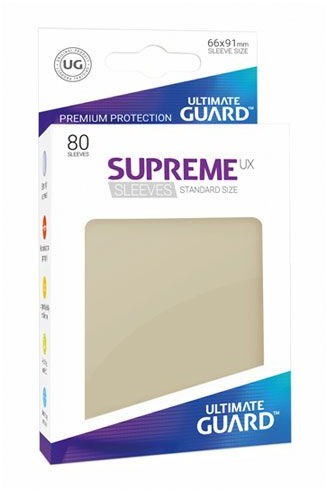 Ultimate Guard Guard Supreme UX Sleeves Standard Size Sand (80)