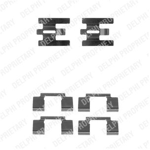 DELPHI Zestaw akcesoriów, klocki hamulcowe LX0224