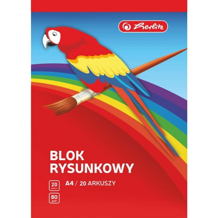 Herlitz Blok Rysunkowy A4/20 Kartek Herlitz 80g