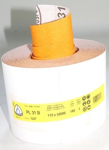 Klingspor pl31b-3227 papier ścierny  na rolce, 115 MM, K 180, 50 m, E 447 146 PL31B-3227