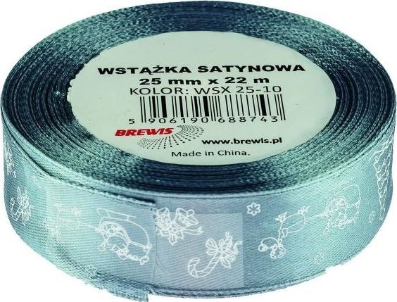BREWIS BREWIS Wstążka satynowa BREWIS Boże Narodzenie 25mm x 22m kolor 10 Brewis AA295BRW
