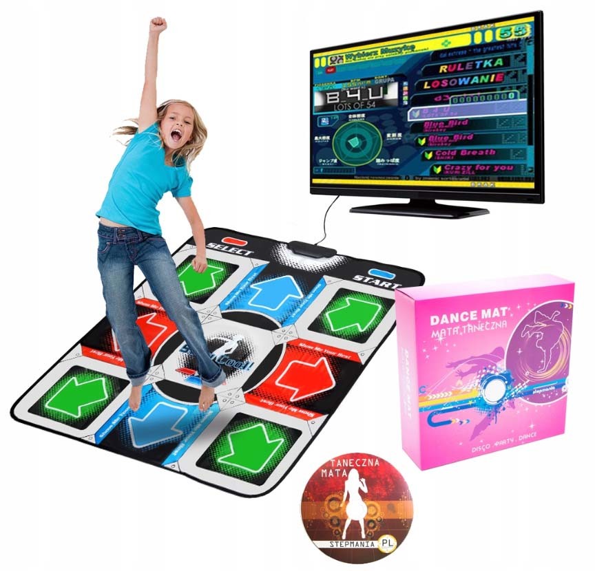 Podwójna Mata Do Tańczenia Tańca Telewizor Menu Pl