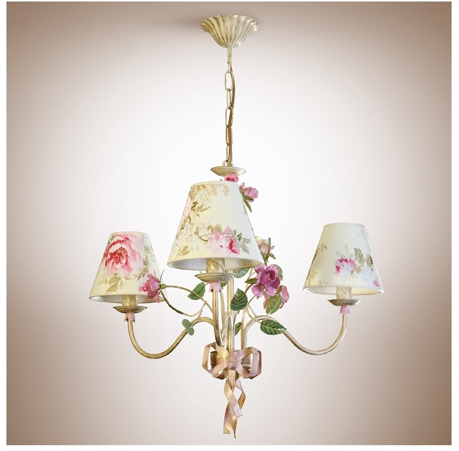 Light4home Żyrandol na łańcuchu ROMANCE 3xE14/40W/230V złoty