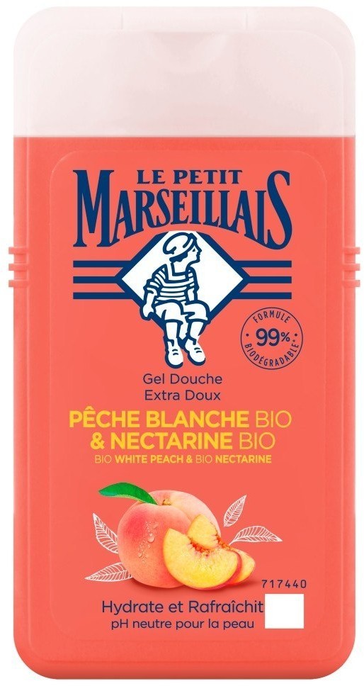 Le Petit Marseillais JOHNSON Żel pod prysznic Bio Biała Brzoskwinia i Bio Nektarynka 250ml 122299