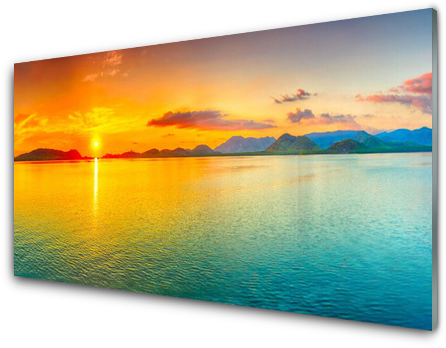 Tulup.pl Panel Szklany Morze Słońce Krajobraz 100x50cm
