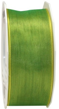 Unbekannt Na prezent 40 MM 25 m Four Seasons  z organzy z drutu, jasnozielony/żółty 6074025-507