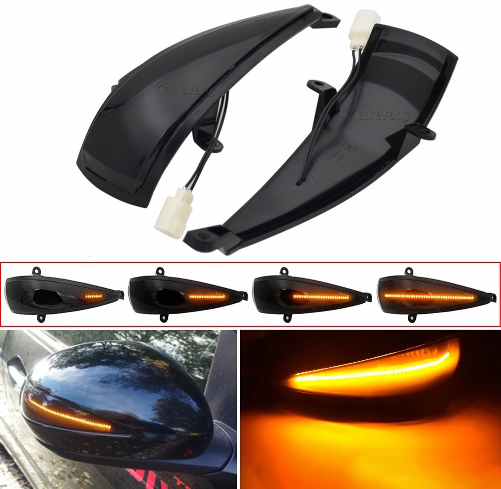 AliExpress 2 sztuk LED dynamiczny włączony kierunkowskaz dla Honda Civic 8th MK8 type-s type-r FN 1 2 3