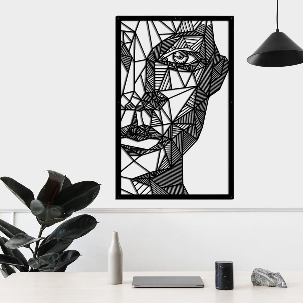 Homemania Dekoracja ścienna Silhouette, 65x100 cm, metalowa, czarna Homemania