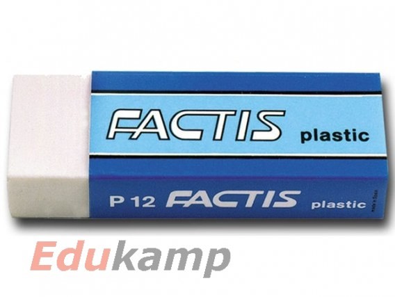 Factis Gumka FACTIS P-12 plastikowa 12szt. GU03E