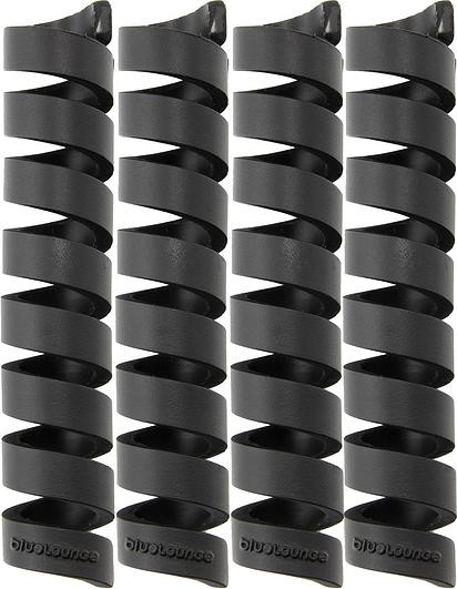 BlueLounge Zabezpieczenie kabli CableCoil czarne 4 szt. BLUCCO-BL