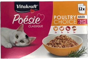 Vitakraft POESIE CLASSIQUE Multipak z drobiem 12x85g