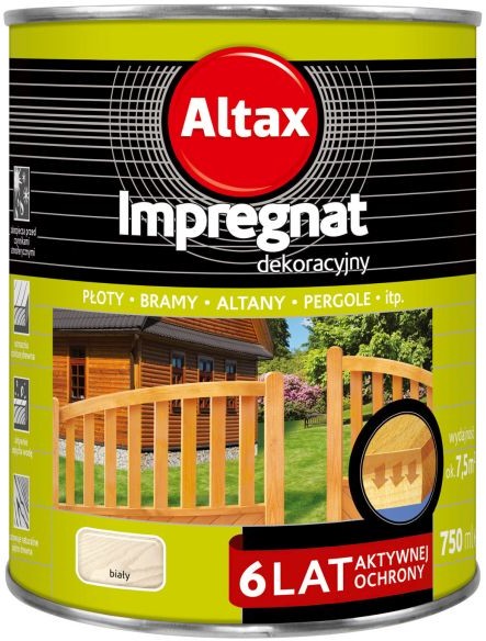 Altax Impregnat do drewna 6 lat bia$15y 0 75 l