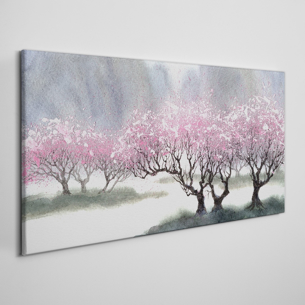 PL Coloray Obraz Canvas Malarstwo drzewa 100x50cm