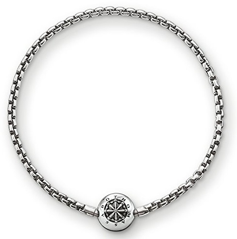 THOMAS SABO Thomas Sabo bransoletka damska Karma z zamkiem z klapką, 925 Srebrny Wymiary: ok. 22 cm  ka0002  001  12-L22 KA0002-001-12-L22