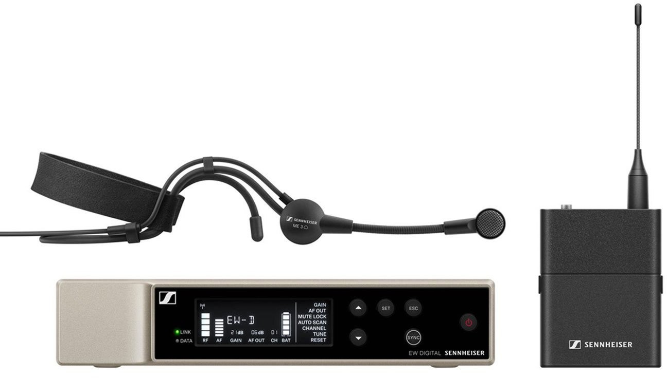 Sennheiser EW-D ME3 SET (S1-7) - CYFROWY ZESTAW BEZPRZEWODOWY Z MIKROFONEM NAGŁOWNYM 606-662 MHz