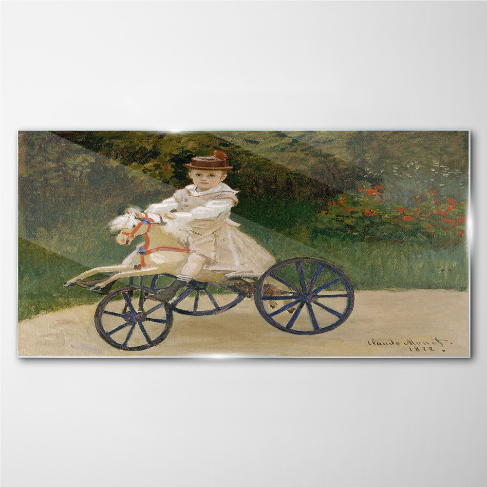 PL Coloray Obraz na Szkle Portret Dziecko Monet 100x50cm