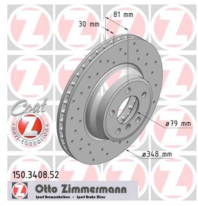 Zimmermann Tarcza hamulcowa 150.3408.52