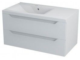Sapho WAVE szafka umywalkowa 90x45x48cm, lewa, biała WA092L