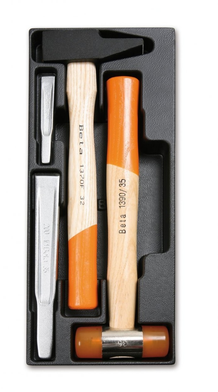 BETA ZESTAW NARZĘDZI 4SZT WE WKŁADCE Z TWORZ. (2424/T233)