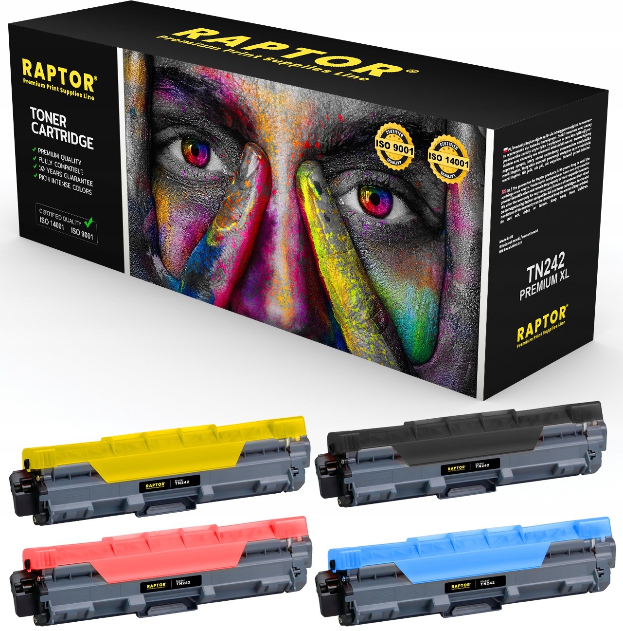 4x Toner Do Brother TN242 HL-3172CDW MFC-9142CDN