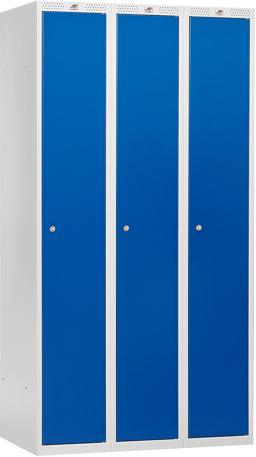 AJ Szafka do przebieralni 3 sekcje 550x1740x900mm Kolor drzwi Niebieski 315422