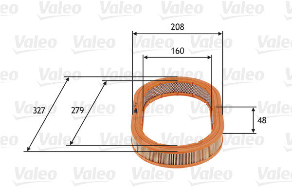 Valeo filtr powietrza okragly 585722 585722