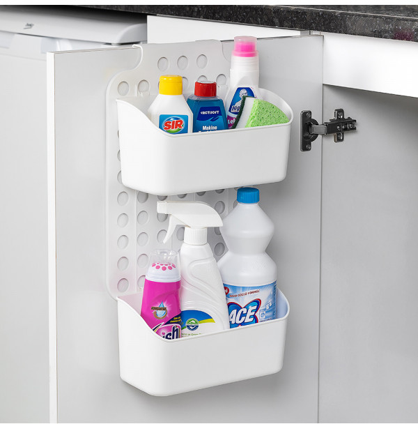 ORGANIZER WISZĄCY DUO BIAŁY 35X25X13CM