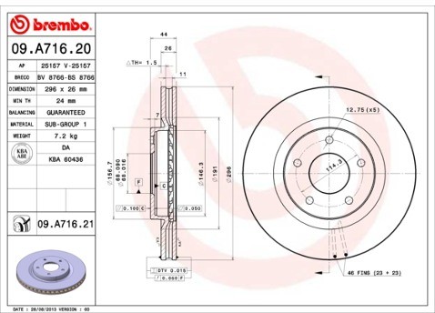 BREMBO 09.A716.21