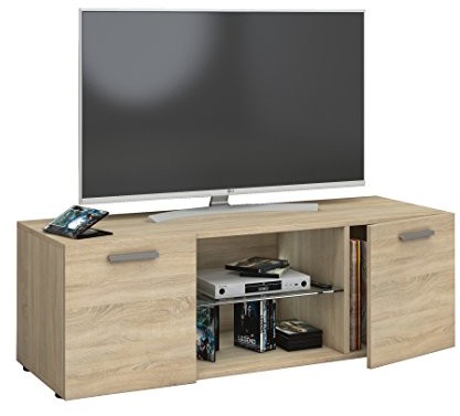 VCM szafka TV Lowboard telewizyjnych mebel stół drewno kredens mediów Rack bank-Sonoma dębowe 40 x 115 x 36 cm 