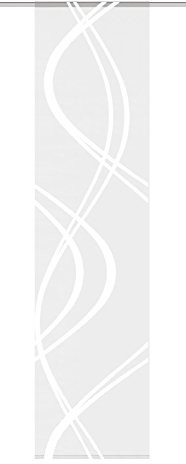 Home Fashion Home fashion 87461  710 wełniany biały wys.: 245 xx MM B: 60 cm schiebewand Voile Scherli 87461-710 wollweiss H:245xB:60 cm