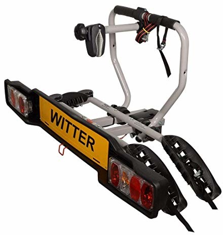 Witter Towbars (WITUM) Witter Towbars ZX202EU bagażnik rowerowy na hak holowniczy bagażnik na 2 rowery składany bagażnik tylny z przyłączem 7- lub 13-biegunowym z ładownością 34 kg
