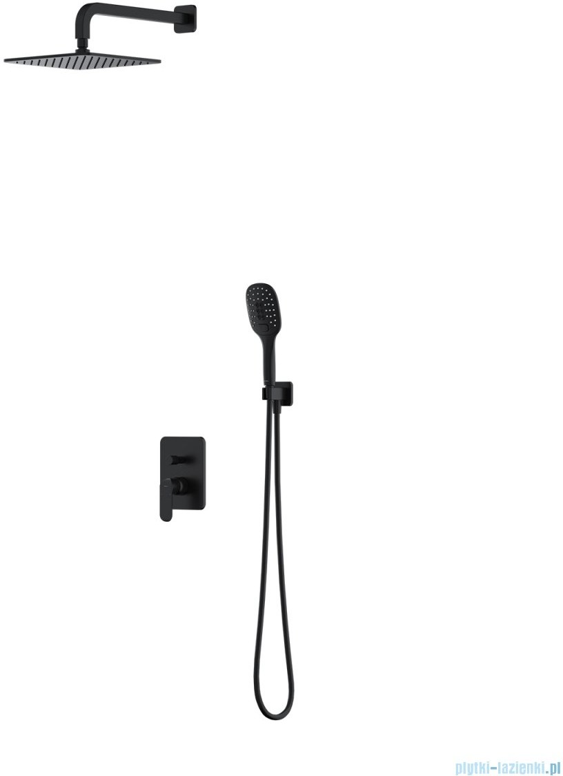 Omnires Sacramento system prysznicowy podtynkowy czarny mat SYSSC10BL