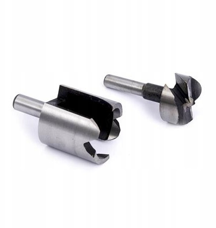 Frez +wiertło 35mm kpl flekownik-sękownik