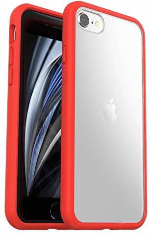 Otterbox Sleek Case - smukły, odporny na upadki pokrowiec ochronny do iPhone 7/8/SE 2020, czerwony/przezroczysty bez opakowania detalicznego 77-81056