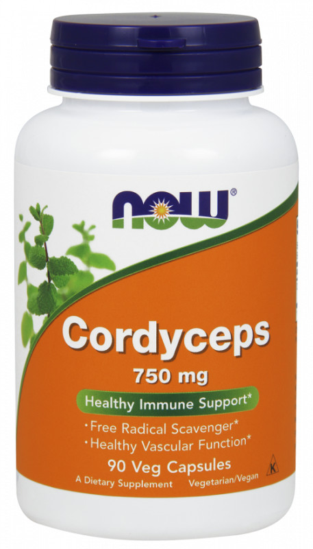 Now Foods Grzyb Cordyceps 750 mg (90 kaps.)
