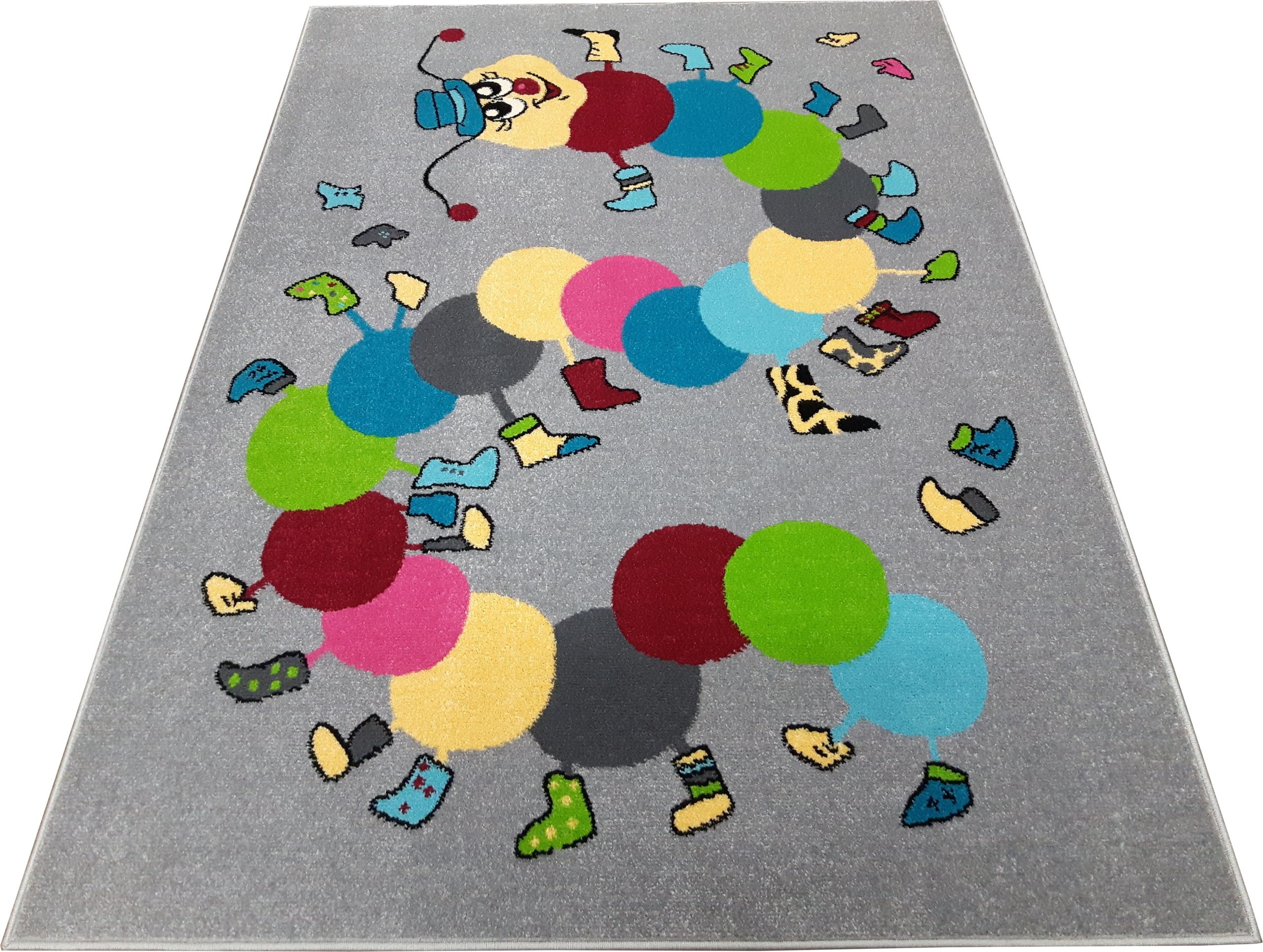 Dywan Funky Top 160x220IWO grafit stonoga kolorowy