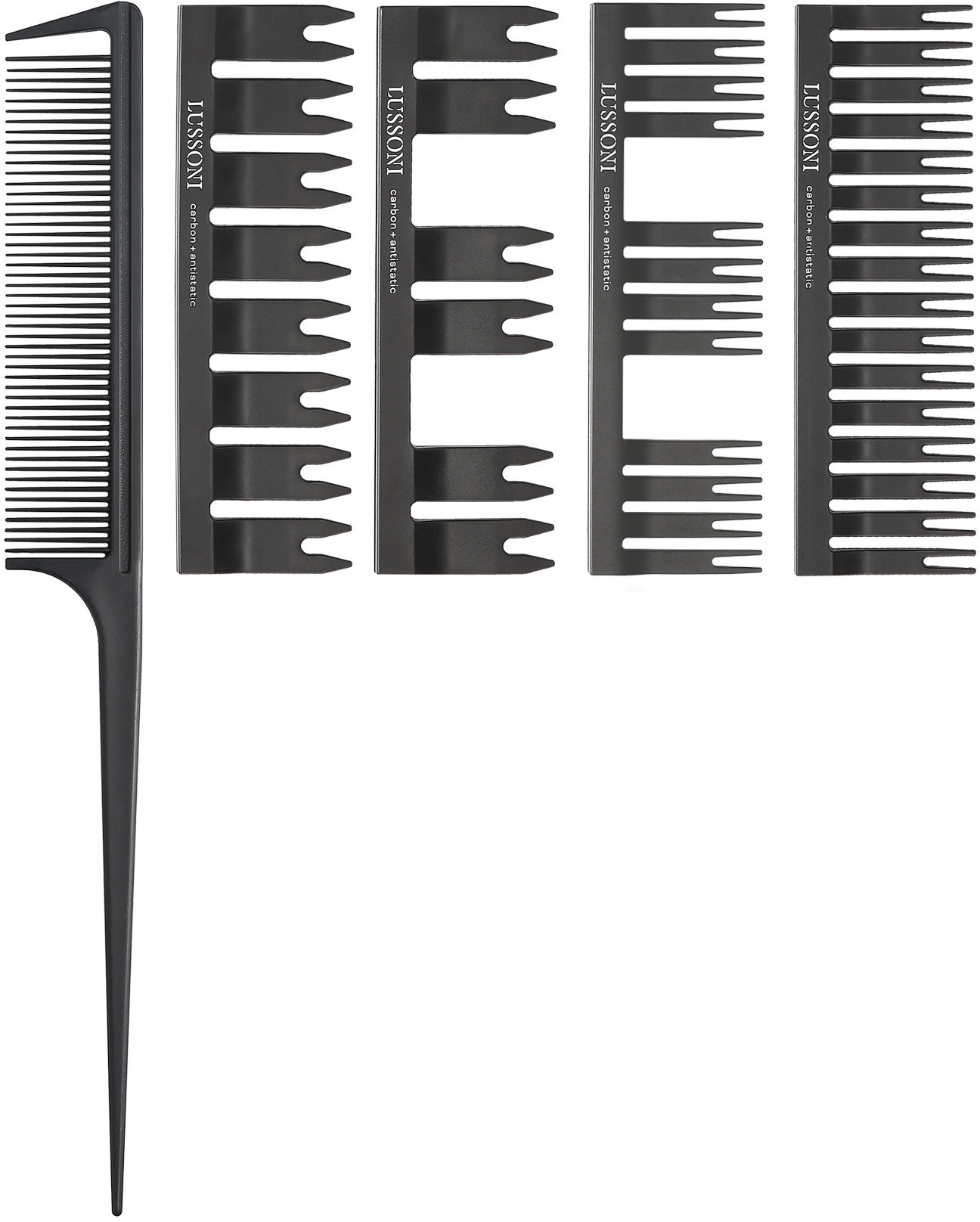 LUSSONI LUSSONI DC 500 Zestaw grzebień ze szpikulcem + 4 nakładki 0000062553