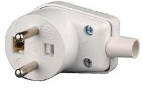 Wtyczka z uziemieniem 16A WB-6 biała marki SCHNEIDER ELECTRIC. (WB601)