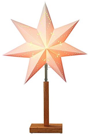 Star 232  00 Stern papier na bazie Mini drewniane/beżowy/dąb karo 55 x 34 cm 232-00