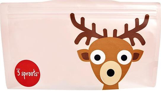 3 sprouts Zestaw torebek strunowych na przekąski 2 szt. jelonek ISNDEE