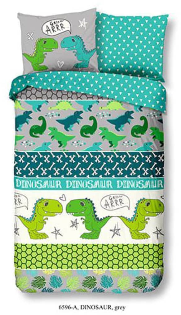 Muller Textiles Good Morning Pościel dziecięca Dinosaur, 140x200/220 cm