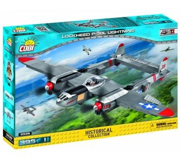Cobi Klocki Small Army Lockheed P-38 Lightning amerykański samolot myśliwski 395 elementów