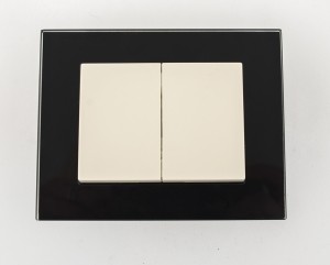 VILMA Włącznik podwójny schodowy beżowy VILMA P(6+6)10-020-02BE